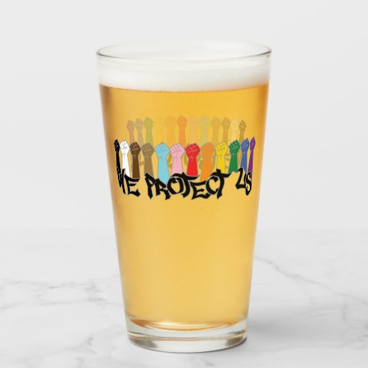 Wij beschermen ons glas (Voorkant gevuld)