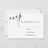 Wij Besloten Altijd Trouw RSVP Kaart (Voorkant)