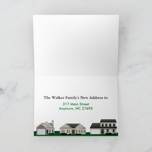 Wij bewogen de Kaarten van de Adreswijziging (Binnen)