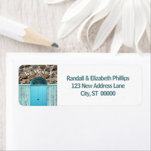 Wij bewogen de Rustieke Blauwe Dubbele Deuren van Etiket