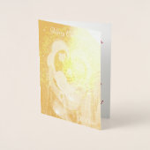 Wij bidden dat u een heel vrolijk kerstfeest zult  folie kaarten (Voorkant)