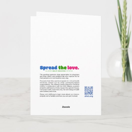 Wij danken u met heel ons hart bedankkaart (Achterkant)