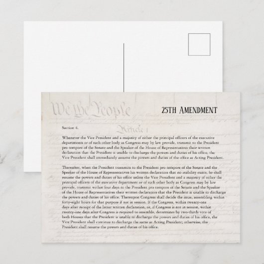 Wij, de 25e wijziging van de Grondwet, verzetten o Briefkaart (Voorkant / Achterkant)