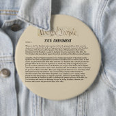 Wij, de 25e wijziging van de Grondwet, verzetten o Ronde Button 6,0 Cm (In situ)