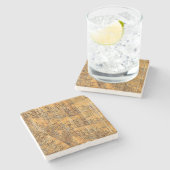 Wij de Amerikaanse grondwet Rustisch Hout Stenen Onderzetter (Zijkant)