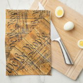 Wij de Amerikaanse grondwet Rustisch Hout Theedoek (Quarter Fold)