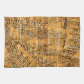 Wij de Amerikaanse grondwet Rustisch Hout Theedoek (Horizontaal)