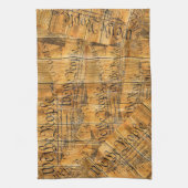 Wij de Amerikaanse grondwet Rustisch Hout Theedoek (Verticaal)