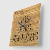 Wij de Amerikaanse grondwet Vierkante Klok (Hoek)