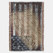 Wij, de Amerikaanse vlag, gooien de lans Deken (Voorkant Verticaal)