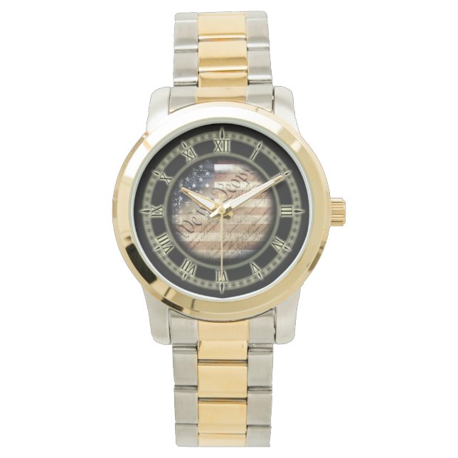 Wij, de  Amerikaanse vlag Horloge (Voorkant)