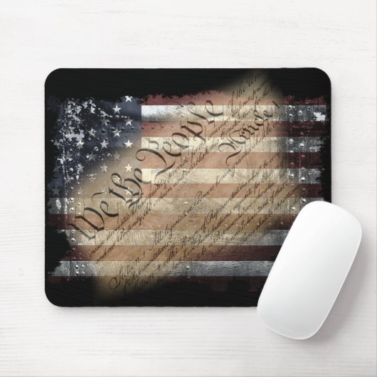 Wij, de  Amerikaanse vlag Mousepad Muismat (Met muis)