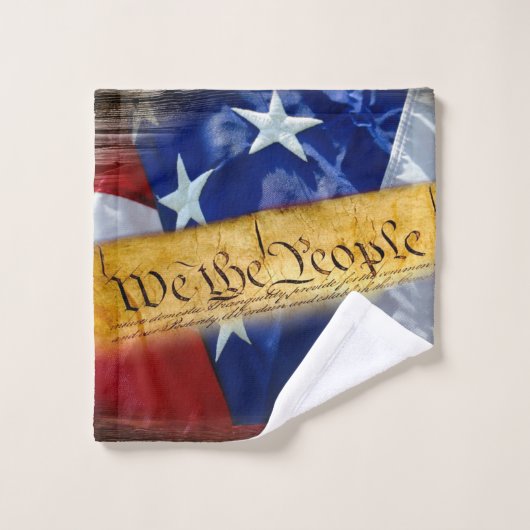 Wij de Amerikaanse vlag van de mensen Bad Handdoek (Wasdoekje)