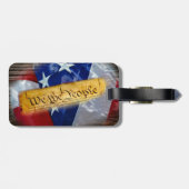 Wij de Amerikaanse vlag van de mensen Bagagelabel (Achterkant horizontaal)
