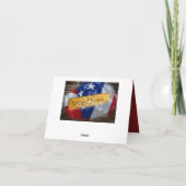 Wij de Amerikaanse vlag van de mensen Bedankkaart (Achterkant)
