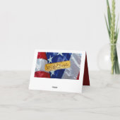 Wij de Amerikaanse vlag van de mensen Bedankkaart (Achterkant)