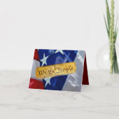 Wij de Amerikaanse vlag van de mensen Bedankkaart (Voorkant)