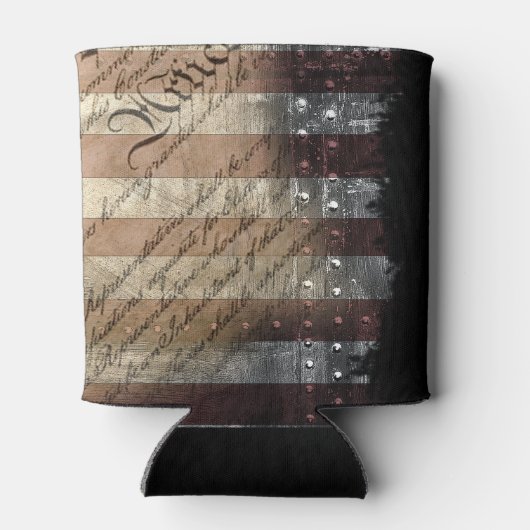 WIJ DE  AMERIKAANSE VLAG VAN DE MENSEN BLIKJESKOELER (Achterkant)