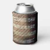 WIJ DE  AMERIKAANSE VLAG VAN DE MENSEN BLIKJESKOELER (Blikje Achterkant)