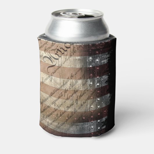 WIJ DE  AMERIKAANSE VLAG VAN DE MENSEN BLIKJESKOELER (Blikje Achterkant)