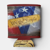 Wij de Amerikaanse vlag van de mensen Blikjeskoeler (Achterkant)