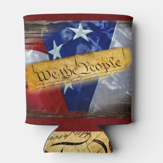 Wij de Amerikaanse vlag van de mensen Blikjeskoeler (Achterkant)