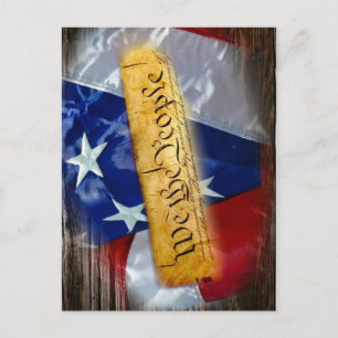Wij de Amerikaanse vlag van de mensen Briefkaart
