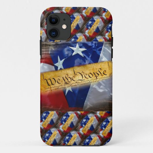 Wij de Amerikaanse vlag van de mensen Case-Mate iPhone Case (Achterkant)