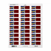 Wij de Amerikaanse vlag van de mensen Etiket (Full Sheet)