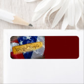 Wij de Amerikaanse vlag van de mensen Etiket (Insitu)