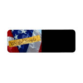 Wij de Amerikaanse vlag van de mensen Etiket (Voorkant)