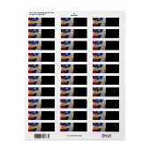 Wij de Amerikaanse vlag van de mensen Etiket (Full Sheet)