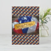 Wij de Amerikaanse vlag van de mensen Feestdagenkaart (Staand voorkant)