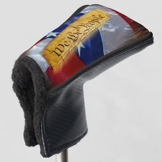 Wij de Amerikaanse vlag van de mensen Golfheadcover (3/4 voorkant)