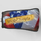 Wij de Amerikaanse vlag van de mensen Golfheadcover (Voorkant)