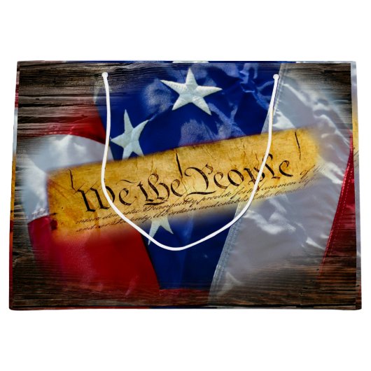 Wij de Amerikaanse vlag van de mensen Groot Cadeauzakje (Voorkant)