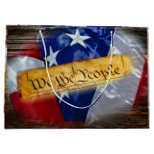 Wij de Amerikaanse vlag van de mensen Groot Cadeauzakje (Achterkant)