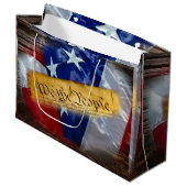 Wij de Amerikaanse vlag van de mensen Groot Cadeauzakje (Voorkant Gekanteld)
