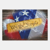 Wij de Amerikaanse vlag van de mensen Inpakpapier Vel (Voorkant 3)