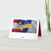 Wij de Amerikaanse vlag van de mensen Kaart (Achterkant)