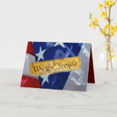 Wij de Amerikaanse vlag van de mensen Kaart (Gele Bloem)