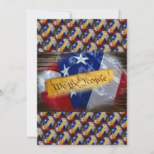 Wij de Amerikaanse vlag van de mensen Kaart (Voorkant)