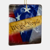 Wij de Amerikaanse vlag van de mensen Keramisch Ornament (Rechts)