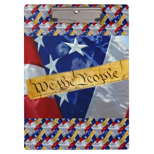 Wij de Amerikaanse vlag van de mensen Klembord (Voorkant)