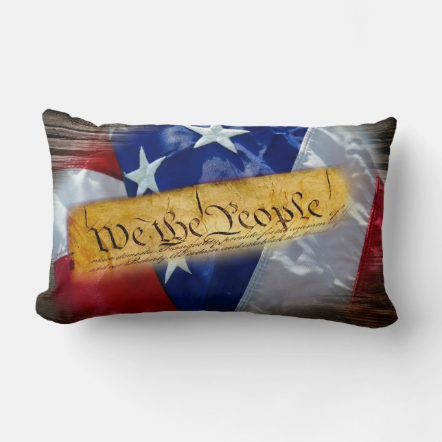 Wij de Amerikaanse vlag van de mensen Kussen (Voorkant)