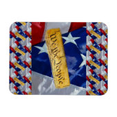 Wij de Amerikaanse vlag van de mensen Magneet (Horizontaal)