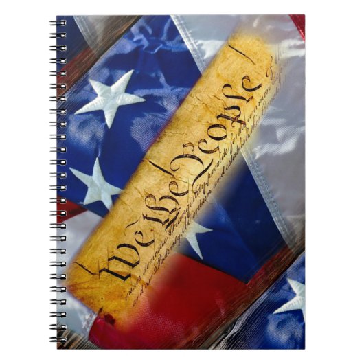 Wij de Amerikaanse vlag van de mensen Notitieboek (Voorkant)