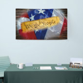 Wij de Amerikaanse vlag van de mensen Spandoek (Beurs)