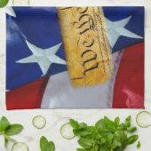 Wij de Amerikaanse vlag van de mensen Theedoek (Gevouwen)