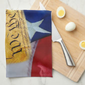 Wij de Amerikaanse vlag van de mensen Theedoek (Quarter Fold)